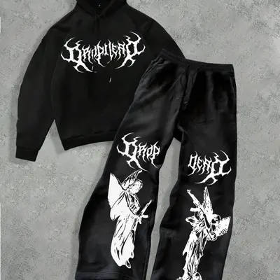 Gothic Gym Clothes Set TikTok Shop - Main Image