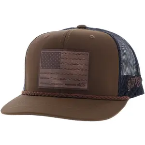 LIBERTY ROPER" BROWN/BLACK W/LEATHER PATCH