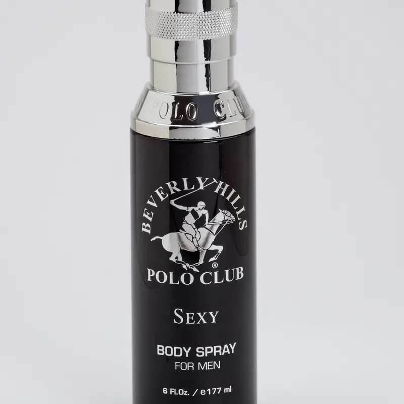 Beverly Hills Polo Club | Sexy Natural Body Spray 200ml for Men - Long-Lasting Fragrance with Natural Essential Oils - Bold & Masculine Scents - Ideal for Everyday Use & Special Occasions