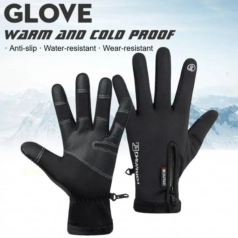Men's & Women's Outdoor Thermal Gloves - Touchscreen, Waterproof, Windproof Flip-Finger Gloves with Warm Fleece Lining for Skiing, Hiking, All-Weather Winter Sports |
