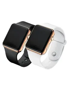 Couple's Digital Watch with Fashionable Silicone Bracelet, Unisex Birthday Gift, Stylish Multifunctional Timer for Everyday Use, Quartz Watch, Modern Fashionable Wristwatch, Casual Trendy Wristwatch, Fashionable Watches