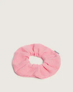 Ceremonia Waffle Cotton Spa Scrunchie in Blue, Guava, and Cream