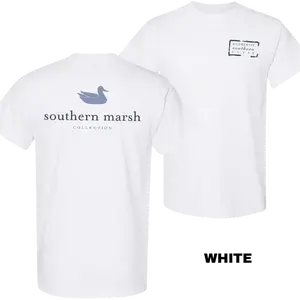 Southern Marsh Duck Logo T-Shirt – Vintage Outdoor Heritage Tee, Unisex Shortsleeve Crewneck, Soft Cotton Fabric, Gift for Menswear Womenswear Top, Trendy Shirt, Graphic Tee, 100% Cotton, Gift for Boyfriend - KitchenEra
