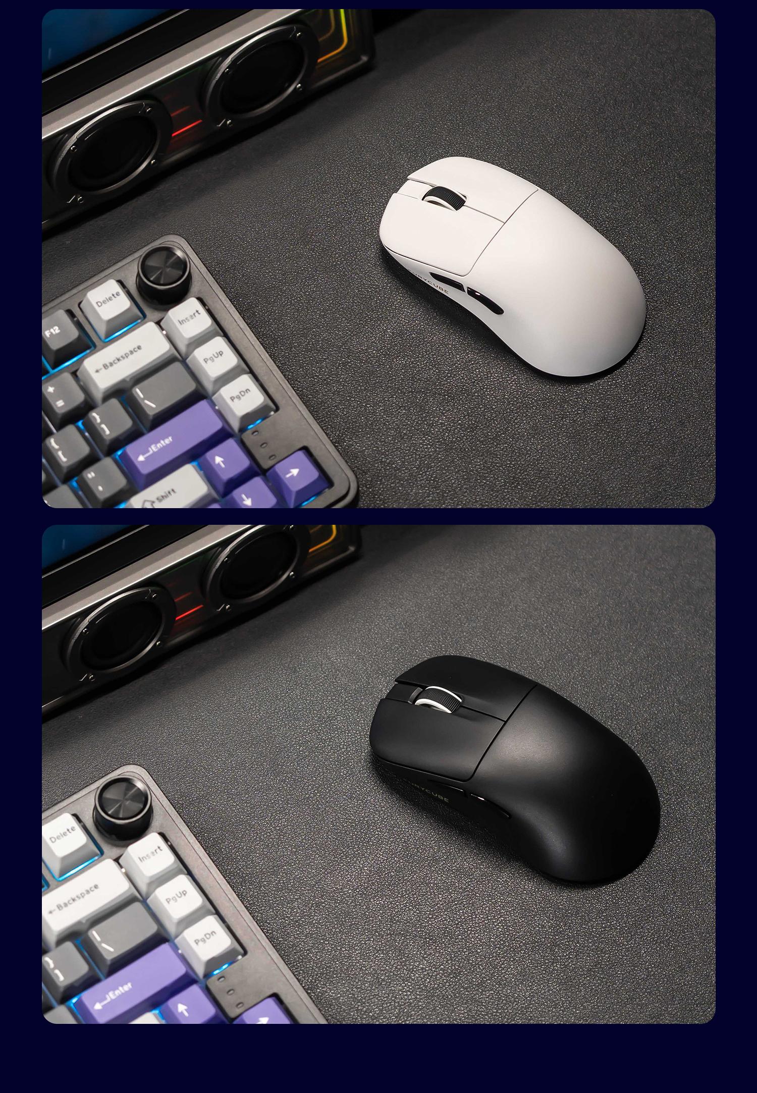 FURYCUBE G3 Lightweight Wireless Gaming Mouse 6 adjustable level DPI UP to 22000 Ergonomically Design 2.4G Bluetooth Long Battery Life Weight 49g Office Gaming Mice【Free Anti-Slip Stickers】auto clicker, gift, ps5 xbox fps games