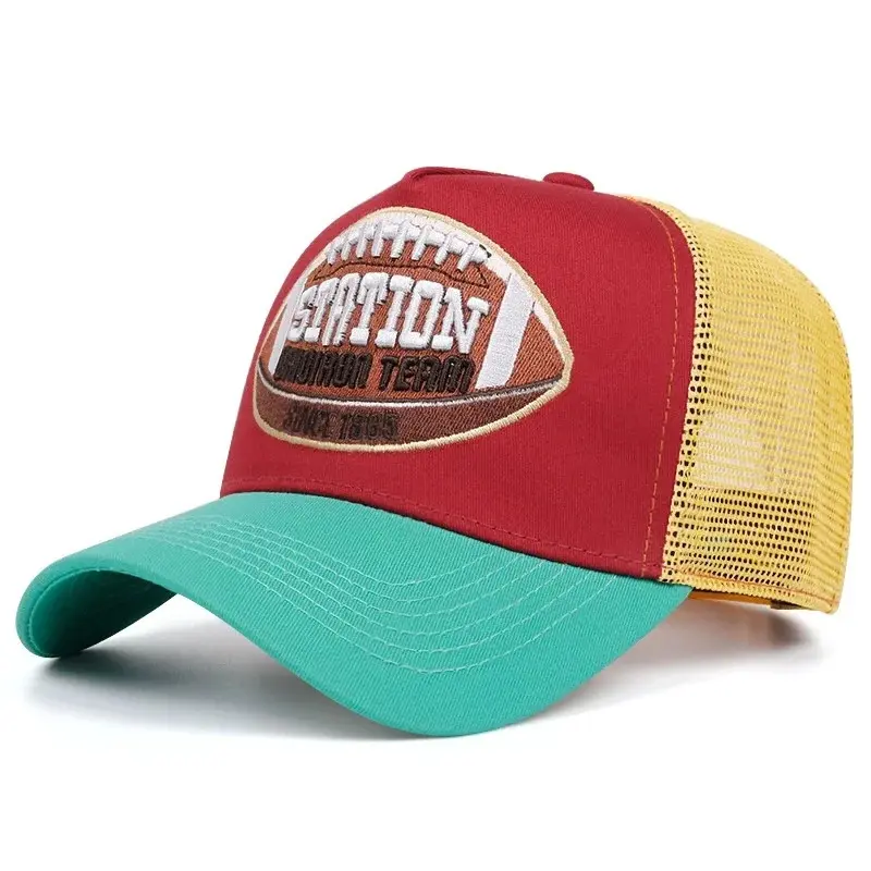 Hot Sale Unisex Baseball Cap Classic STATION Letter Pattern Mesh Cap Men And Women Breathable Streetwear Summer Trucker Hat Hot Sale Unisex Baseball Cap Classic STATION Letter Pattern Mesh Cap Men And Women Breathable Streetwear Summer Trucker Hat