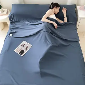 Washable Envelope Hotel Sleep Sack Liner, Soft Travel Sleeping Bag Insert, Lightweight Portable Camping Gear, Compact Design, Durable Fabric