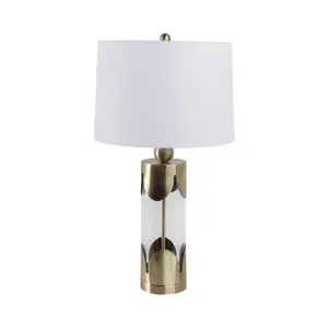 Sagebrook Home 51347 30 x 16 in. Scallop Border Lamp, Gold