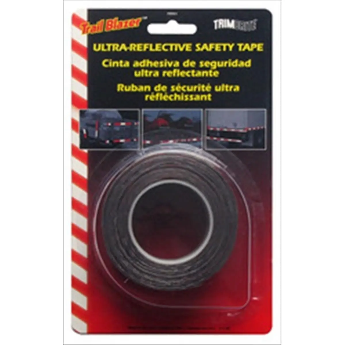 Trimbrite Conspicuity Reflective Sticker - 2 in x 150 ft Solid White Outdoor Hi-Vis Rugged Reflective Strips Safety Tape for Truck, Car Work Safety Equipment