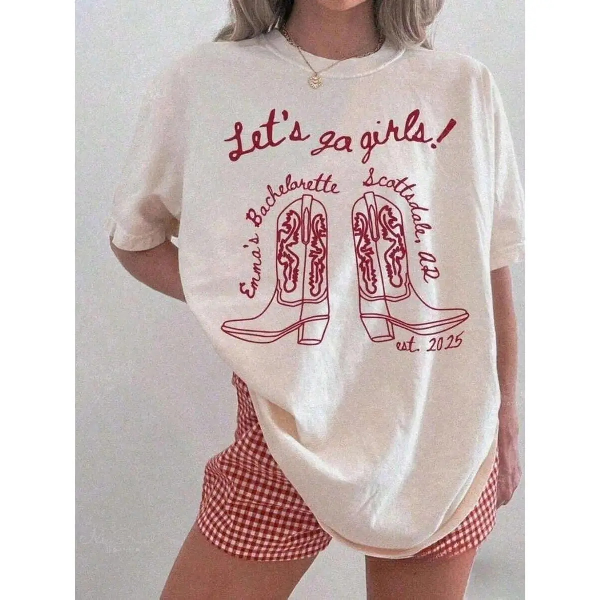 100%Cotton1pc Personalized Lets Go Girls Bachelorette Shirts, Cowgirl Country Bach Tees, Nashville Austin Last Rodeo Bachelorette Party Tshirts, Personalized Gift For Valentine Day/Engagement/Wedding/Holiday/Daily Life,Easter Outfits For Women
