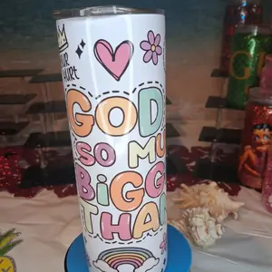 Collectible 20oz Inspirational Quote Cup - "God is so much bigger than"