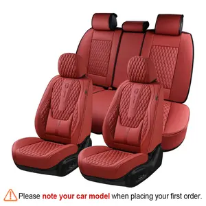 【Coverado】Universal 5-Seater Car Seat Cover Fit Premium Leather Waterproof Auto Seat Protectors  B-8859 NAPA Seat Cover full coverage Interior Interior PU Leather Sedan Seat Cover universal car seat coverauto napa leath stylish upgrade seat cover