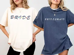 Comfort Colors Bride Bridesmaid Maid of Honor T-Shirts, Maid of Honor, Getting Ready Outfit, Bridal Party Tee, Custom Wedding Day Party, Group Matching Wedding Shirt, Full Size, Full Color