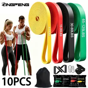 Elastic band, pull strap, latex exerciser, bodybuilding rubber pull band，Portable Fitness Training