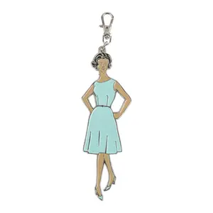 Lori Holt Enamel Happy Charm - VINTAGE LADY AQUA - My Happy Place - Lori Holt of Bee in my Bonnet - Riley Blake Designs - ST-22909