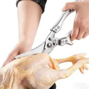 Heavy-Duty Kitchen Scissors – Stainless Steel Poultry Shears for Turkey, Chicken & Holiday Cooking, Dishwasher-Safe Multi-Purpose Holiday Gift