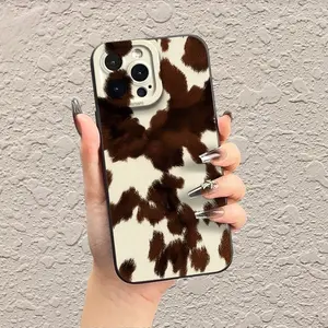 Trendy Anti-Drop Shockproof Cow Print Phone Case, Full Protection for iPhone 17promax/17pro/17air/16promax/15promax/14promax, Unisex Gift Idea