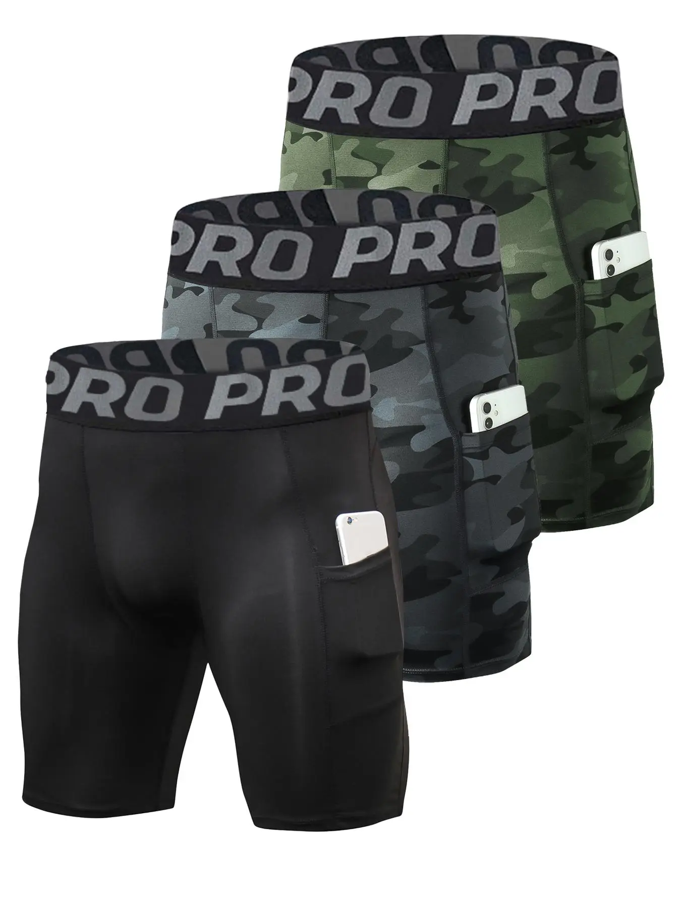 Men's Letter Print Pocket Sports Shorts, Sporty Skinny Bottoms for Gym Workout Running, Men's Sport & Outdoor Clothing for Spring Fall, Training Cycling Shorts, Outdoor Fitness Shorts, Athletic Sport Shorts, Shorts Sportswear