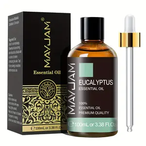 Mayjam 1 Pack 100ml/3.38 Oz Eucalyptus Essential Oil for Reed Diffuser Humidifier Fragrance Scented