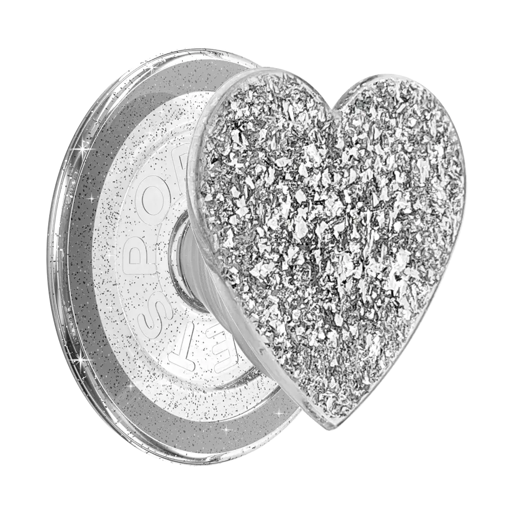 Confetti Heart Silver Sizzle