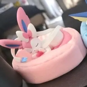Authentic Pokémon Eevee Evolutions Sleeping Series Sylveon Figure Toy Box Cute Collectible