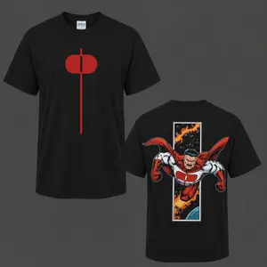 Omni Man V2 Invincible Retro Vintage Menswear Gift movie fans Top Apparel Classic Oversized Seamless Simple Straight Man Clothes Cotton designer shirts, graphic tees, men gifts, ,Graphic Streetwear T-shirt tees good