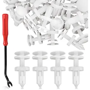101-Pcs Door Panel Retainer Clips Included Plastic Fastener Removal Tool Compatible With Cars,C1500,C2500,C3500,K1500,K2500,K3500 Replace OE 15960325