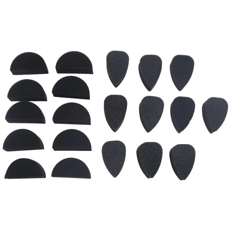 High-Density Smooth Face Paint Sponges for Car Paint Repair, Art Work - 10 Petal + 10 Half-Moon Sponges