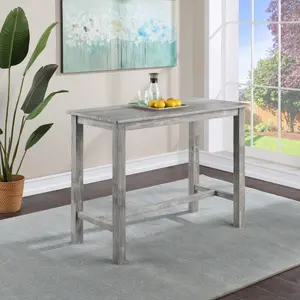 Boraam  36 x 47.25 x 23.75 in. Storm Gray Wire-Brush Sonoma Pub Table