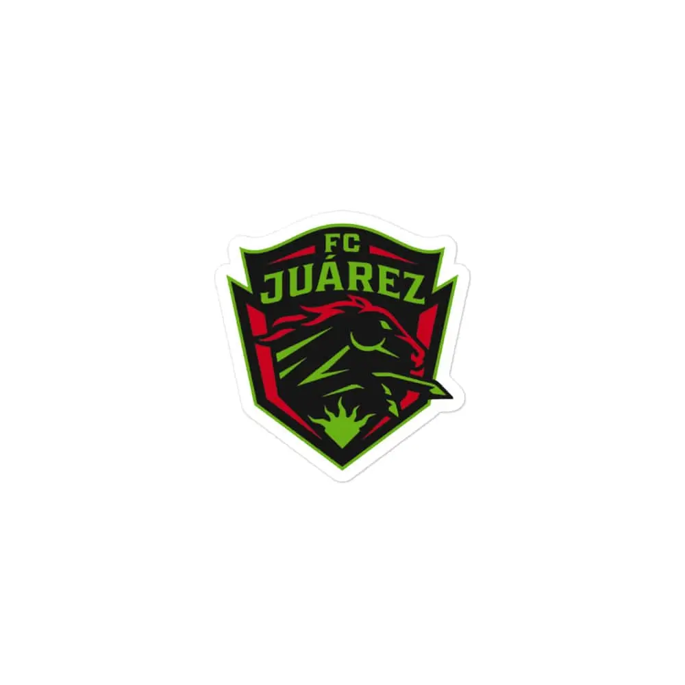 FC Juarez Bubble free stickers, 3″×3″, White