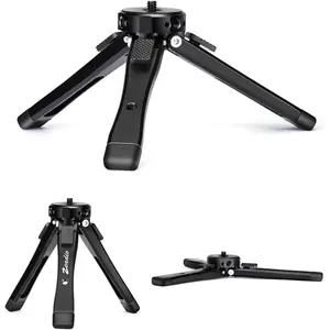 Heavy Duty Mini Metal Tripod Stand - Universal Small Table Tripod for Camera, Gimbal, Action Cam, Camcorder, Microphone, LED Light, etc(40kg/88lb Load)