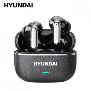 HYUNDAI G18 In-Ear Wireless Headphones with Bible Prayer Function, Bluetooth 6.0 for Stable Connection, Intelligent ENC Noise Cancellation, Premium Leather-Texture Design, Hi-Fi Audio Headset for Music, Prayer & Calls, Compatible with Android & iOS