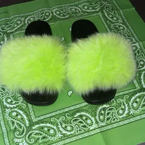 Slime green Fur slides