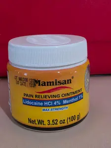 Mamisan Lidocaina OTC 100g(3.52 oz) Max Strength Pain Relieving Ointment