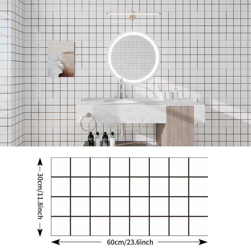 20/40Pcs Large Marble Tile Wall Stickers,PVC material Wall Paper, Easy Peel & Stick, Waterproof Self-Adhesive Panels for Kitchen, Living Room, Bathroom, Corridor, Home and Dormitory - 23.62*11.8 inch,Product details page Outdoorfun Vinyl Decorative Modern