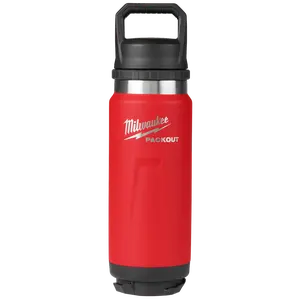 Milwaukee 48-22-8396R PACKOUT™ 24oz Insulated Bottle with Chug Lid - Red