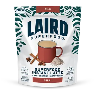LAIRD Superfood Chai Instant Latte with Adaptogens - Non-GMO, Vegan, 8 oz (227g) LAIRD Superfood Chai Instant Latte with Adaptogens - Non-GMO, Vegan, 8 oz (227g)