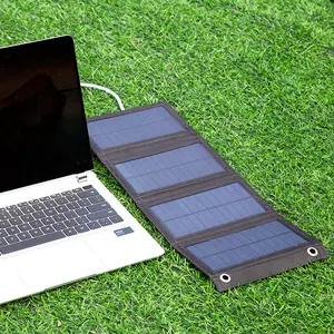 Portable Solar Powered Charger, Foldable Solar Panel Charger, USB 5V Output Solar Panel, Outdoor Travel & Camping Charger for Phone & Tablet, Portable Solar Panels