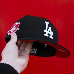LA Dodgers Streetwear Baseball Hat – Adjustable MLB Snapback Cap with Embroidered LA Logo, Urban Hip Hop Fashion Accessory for Men Women