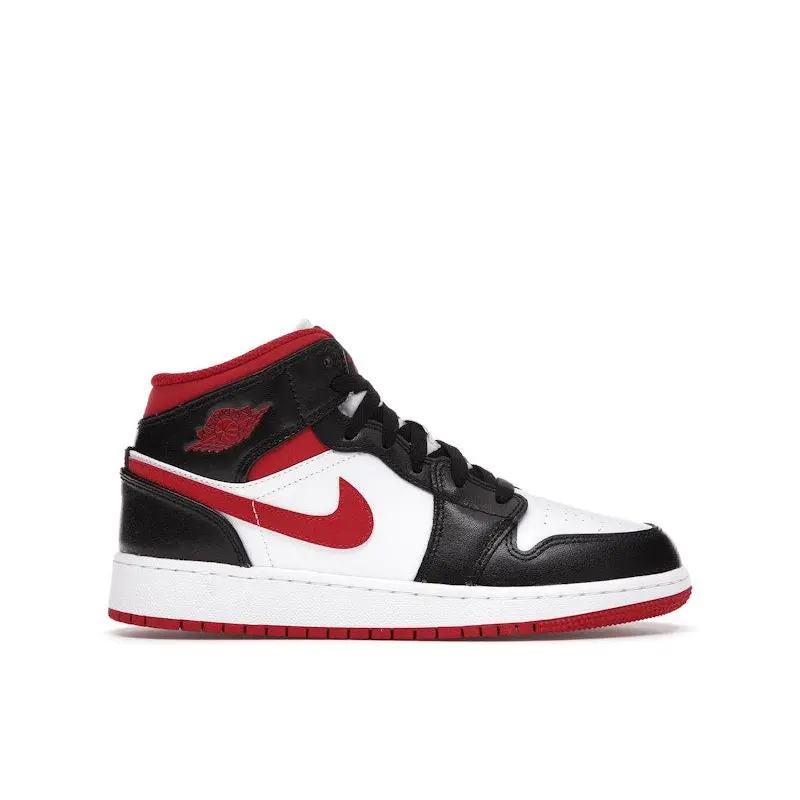 Jordan Kid's 1 Mid Gym Red Black White, from StockX