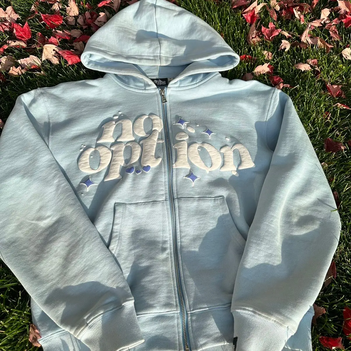 baby blue streetwear hoodie - TikTok Shop