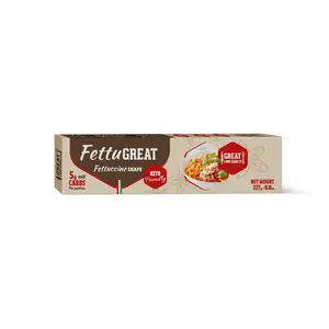 Great Low Carb Pasta Fettuccine 8oz - High Fiber Protein Pasta Alternative 100 Calories 28g Fiber 19g Protein Keto Friendly