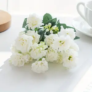 Outdoor UV Resistant Real Touch Artificial Carnation Flowers for Garden Wedding Season Valentine's Day Bridal Bouquet Material Spring Summer Indoor Home Decoration Thanksgiving Eid al-Fitr Mother's Day Various Holiday Activities