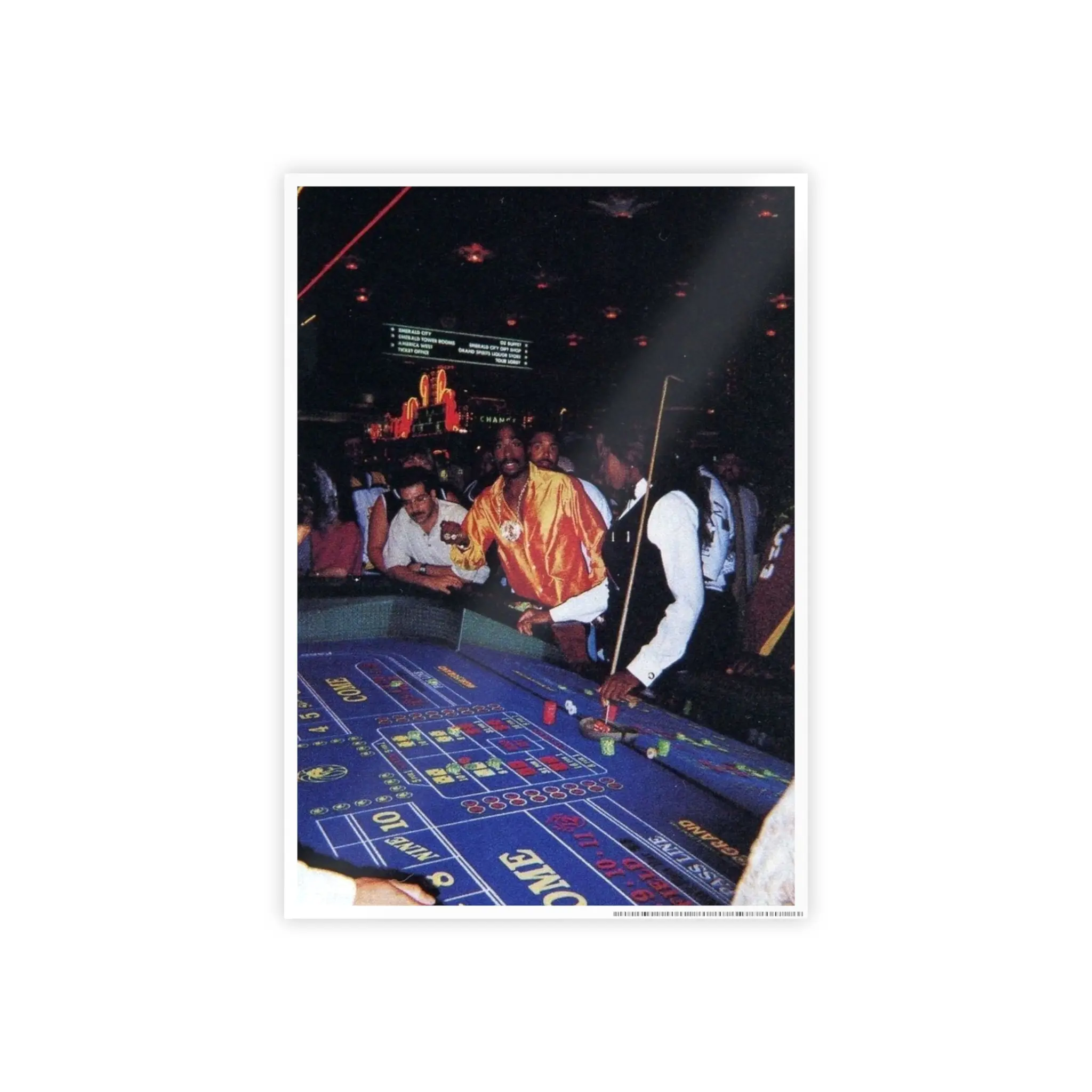 $100 ON RED PAC POSTER 11.7" X 16.5" High-Gloss Photo Print for Room Decoration Artistic Wall Ornaments