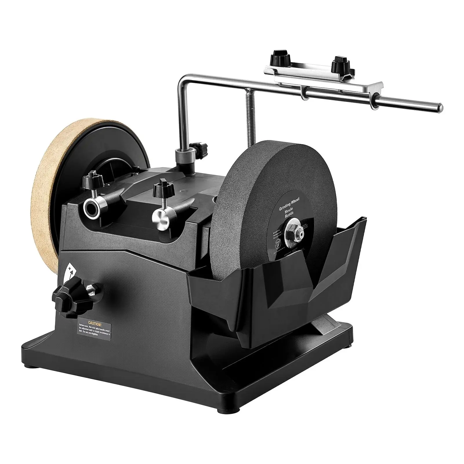 8-Inch Wet Sharpening System, Water-Cooled Knife Grinder Machine With 155 RPM Grinding Speed, Vertical And Horizontal Two-Direction Wet Stone Grinder, Wet Bench Grinder For Knives, Chisels, Axes, Tools And Blades