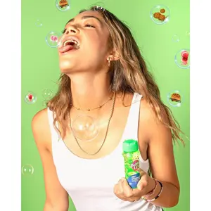 Bubble Lick Edible Bubbles | Carnival Cotton Candy Flavored Bubbles For Kids