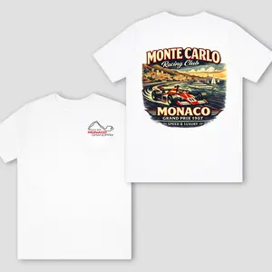 [New] Monte Carlo Racing Club 2026 TShirt, Monaco Grand Prix 1987 Vintage Graphic, Soft Cotton, Unisex Fit for Racing Fans, Perfect Gift for Car Lovers