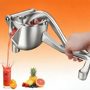 Manual Juicer, 1 Count Versatile Lemon Squeezer, Stainless Steel Durable & Portable Manual Fruit Juicer, Fruit Juice Extractor for Outdoor Adventures, Picnics & Kitchen Use