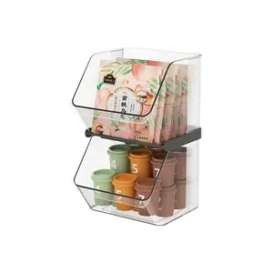 Coffee Capsule Storage Box, Dual-Layer Coffee Pod Organizer, Durable and Convenient Design, Ideal Home Use, Desktop Organization Tool