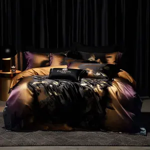 Wild Luxury Leopard Print Woven Jacquard Four-Piece Set, Washable Covers, High-End Home Textiles, Stylish and Comfortable Bedding, Perfect for Luxurious Bedrooms, Luxurious Duvet Cover & Sheet to Elevate Your Bedroom Aesthetic