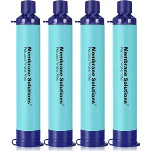 Straw Water Filter S1, NSF/ANSI 42&372&401 certificated, Survival Filtration Portable Gear, Emergency Preparedness, Supply for Drinking, Hiking, Camping Team, Family Outing